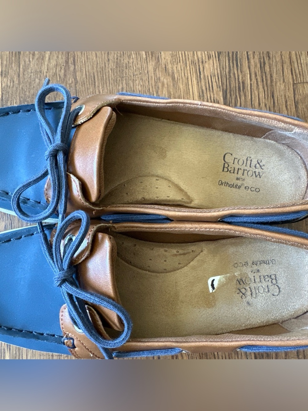 Navy and Tan Shoes - Picture 4 of 5